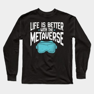 Augmented Virtual Reality World Metaverse Long Sleeve T-Shirt